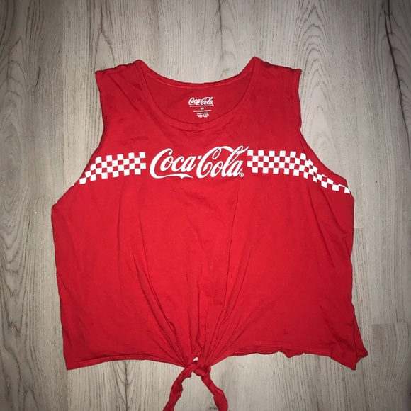 Rue 21 Plus 3X Coca Cola Tank with front ties - Picture 2 of 3